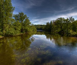 Preview wallpaper river, trees, nature, landscape