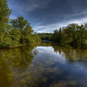 Preview wallpaper river, trees, nature, landscape