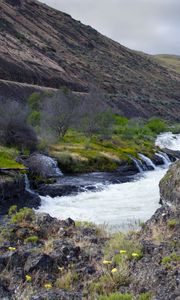 Preview wallpaper river, valley, landscape, nature, trees