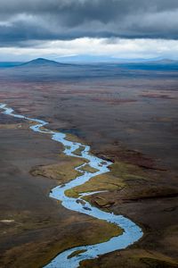 Preview wallpaper river, valley, mountains, landscape, nature