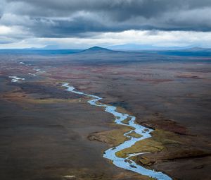 Preview wallpaper river, valley, mountains, landscape, nature