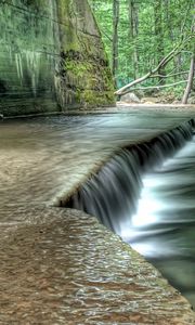 Preview wallpaper river, walls, stones, jungle