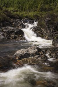Preview wallpaper river, water, cascade, stones, nature