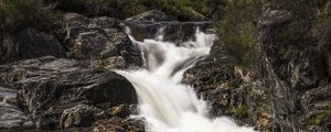 Preview wallpaper river, water, cascade, stones, nature