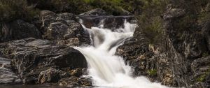 Preview wallpaper river, water, cascade, stones, nature