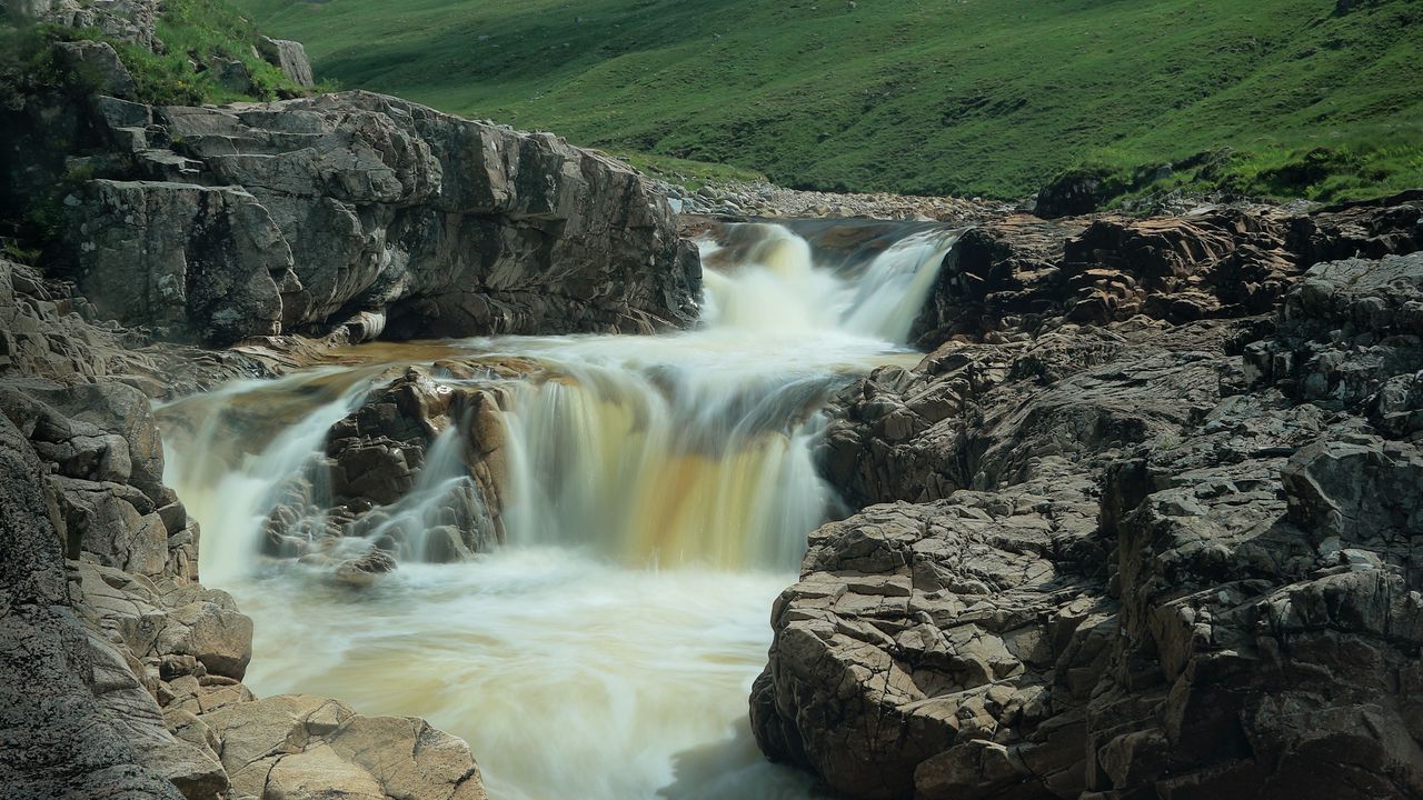 Wallpaper river, water, mountains, landscape, nature
