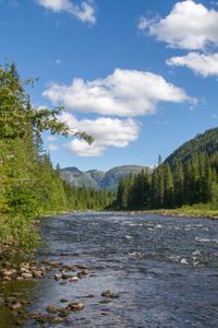 Preview wallpaper river, water, stones, mountains, valley, nature