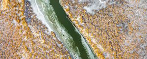 Preview wallpaper river, winding, aerial view, landscape, nature