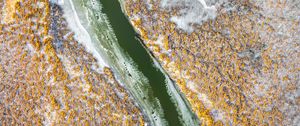 Preview wallpaper river, winding, aerial view, landscape, nature