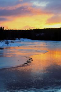 Preview wallpaper river, winter, ice, snow, landscape