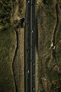 Preview wallpaper road, aerial view, land, landscape