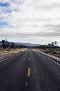 Preview wallpaper road, asphalt, desert, marking, horizon