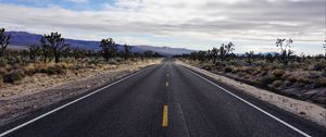 Preview wallpaper road, asphalt, desert, marking, horizon