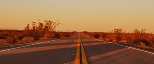 Preview wallpaper road, asphalt, distance, horizon, nature