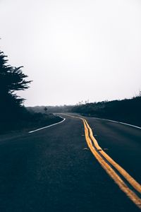 Preview wallpaper road, asphalt, marking, turn, nature