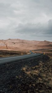 Preview wallpaper road, asphalt, mountains, marking