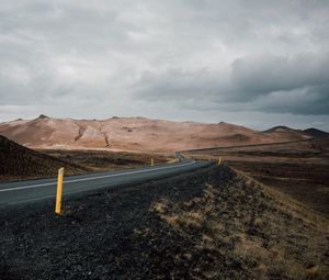 Preview wallpaper road, asphalt, mountains, marking