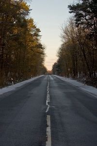 Preview wallpaper road, asphalt, winter, snow