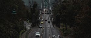 Preview wallpaper road, bridge, transportation, traffic, vancouver, canada