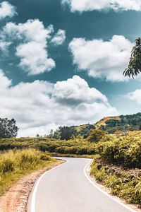 Preview wallpaper road, bushes, marking, winding