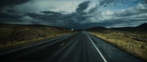 Preview wallpaper road, clouds, auto, traffic