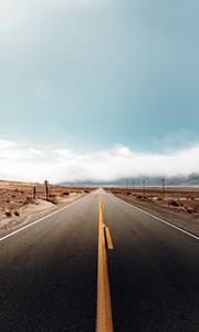 Preview wallpaper road, desert, landscape, california, usa