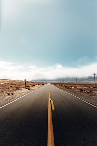 Preview wallpaper road, desert, landscape, california, usa