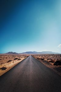 Preview wallpaper road, desert, mountains, asphalt, highway