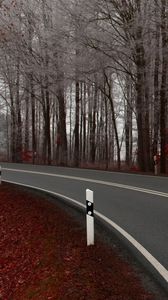 Preview wallpaper road, fall, twist