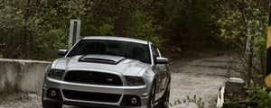 Preview wallpaper road, ford, mustang, nature