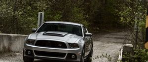 Preview wallpaper road, ford, mustang, nature