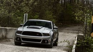 Preview wallpaper road, ford, mustang, nature