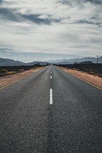 Preview wallpaper road, highway, asphalt, mountains, horizon