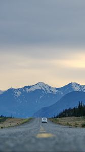 Preview wallpaper road, highway, mountains