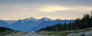 Preview wallpaper road, highway, mountains