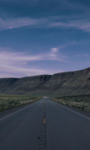 Preview wallpaper road, highway, mountains, desert, landscape