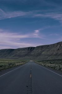 Preview wallpaper road, highway, mountains, desert, landscape