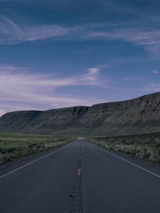 Preview wallpaper road, highway, mountains, desert, landscape