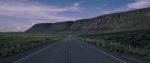 Preview wallpaper road, highway, mountains, desert, landscape