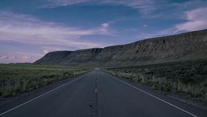 Preview wallpaper road, highway, mountains, desert, landscape