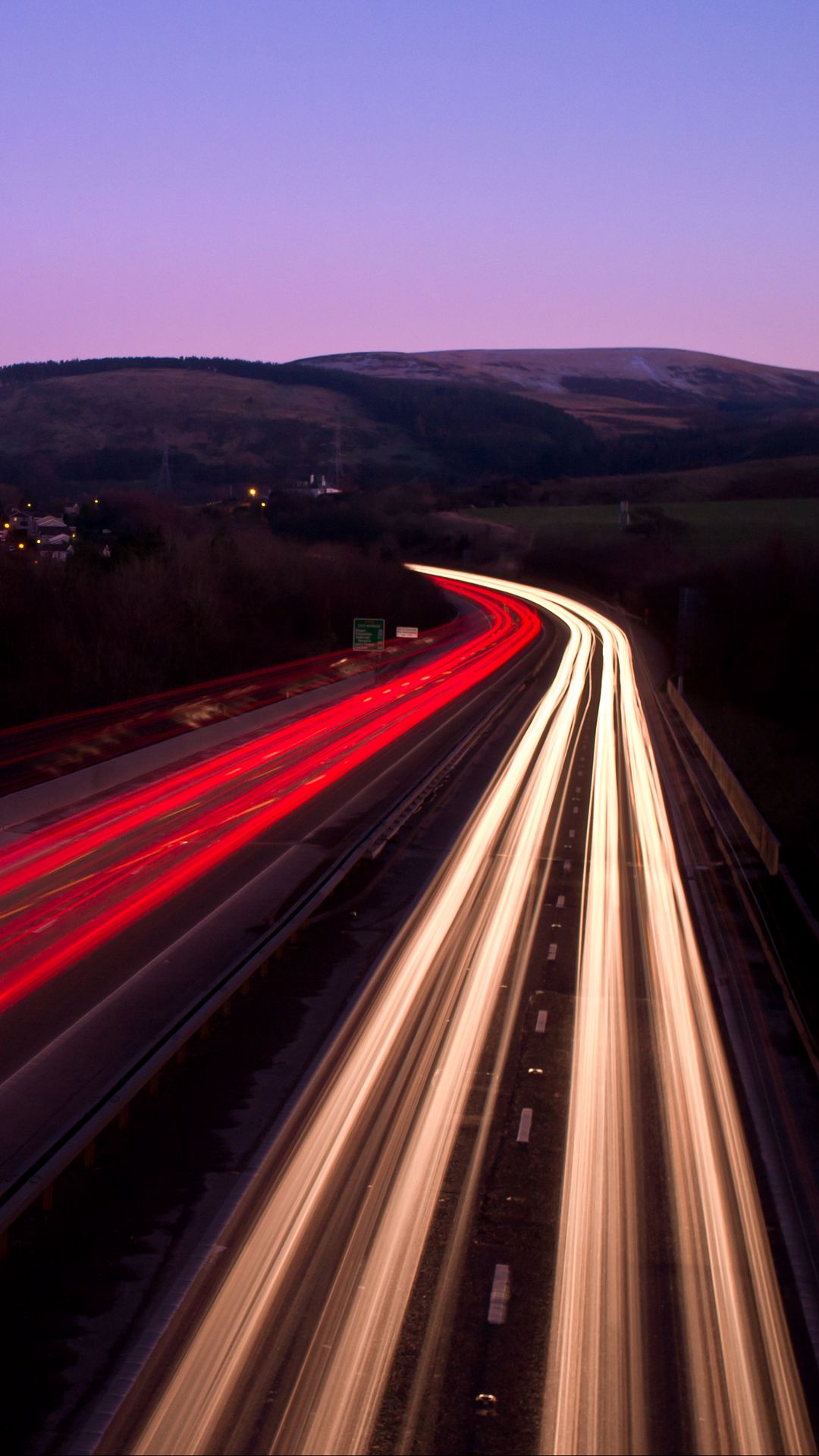 Download wallpaper 1080x1920 road, highway, night, light, edinburgh ...