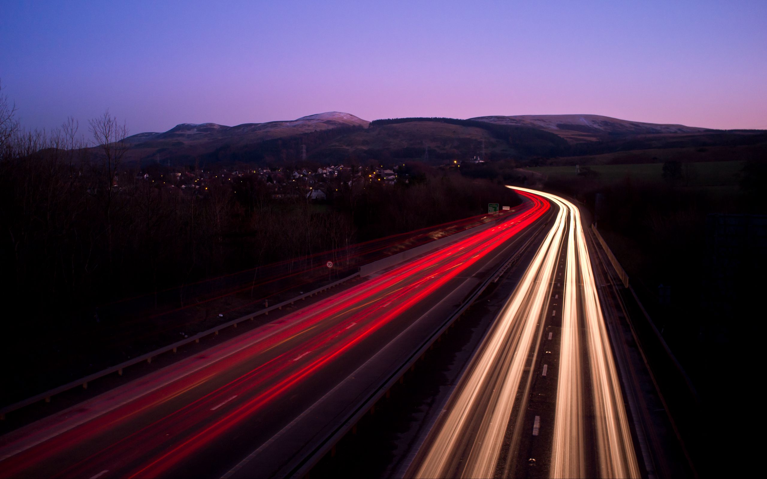 Download wallpaper 2560x1600 road, highway, night, light, edinburgh ...