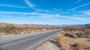 Preview wallpaper road, hills, bushes, nature