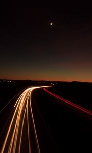 Preview wallpaper road, light, turn
