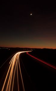 Preview wallpaper road, light, turn