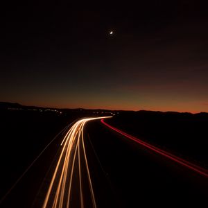 Preview wallpaper road, light, turn