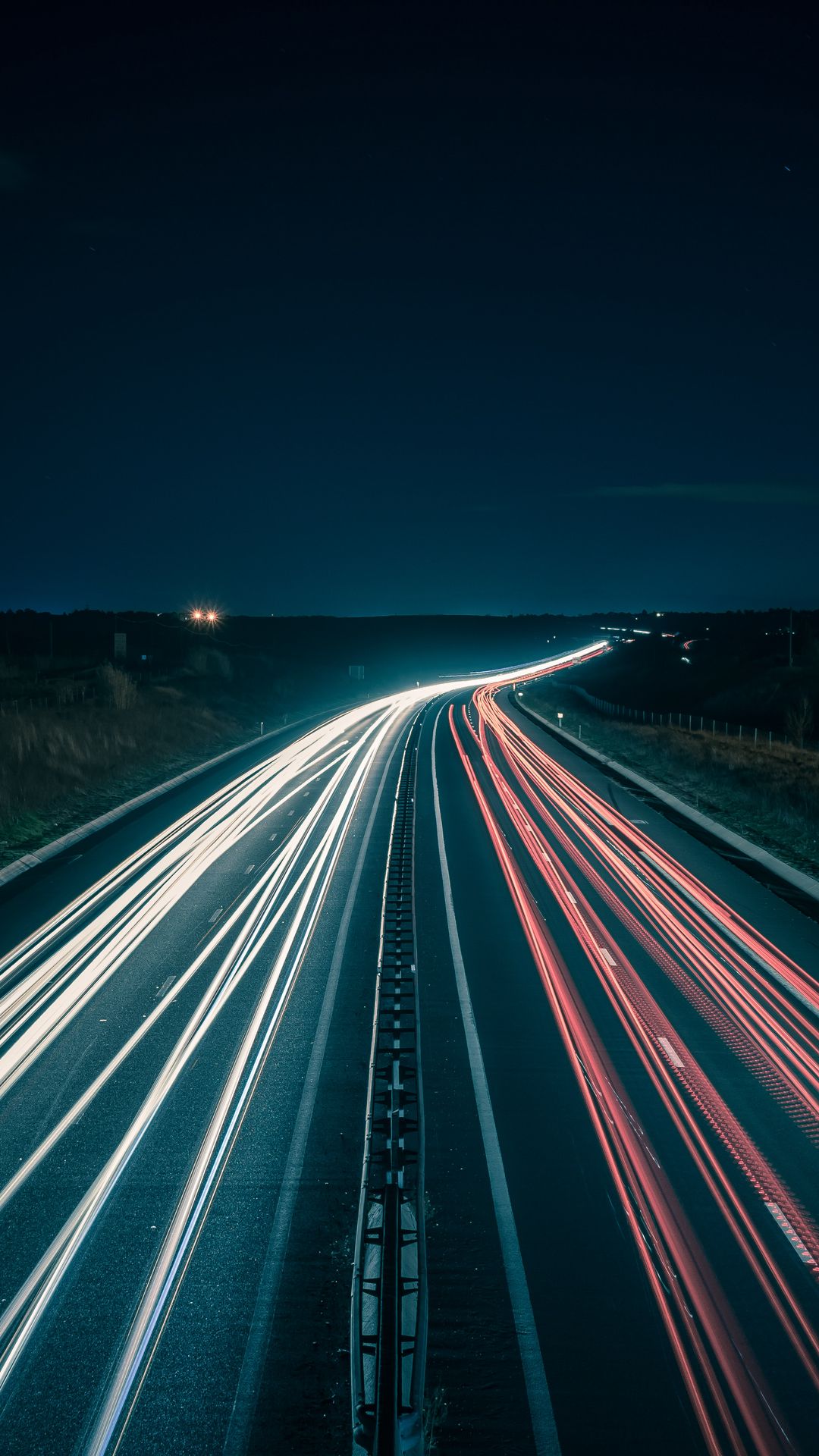 1080x1920 Wallpaper road, lighting, night