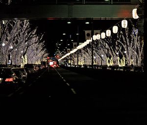 Preview wallpaper road, lights, bridge, cars, night