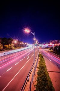 Preview wallpaper road, lights, long exposure, light, night
