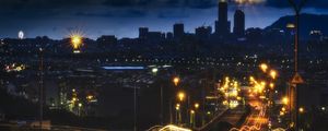 Preview wallpaper road, long exposure, freezelight